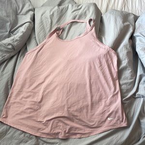 Nike Dri-fit tank top. Blush. Size Xl. Great condition!